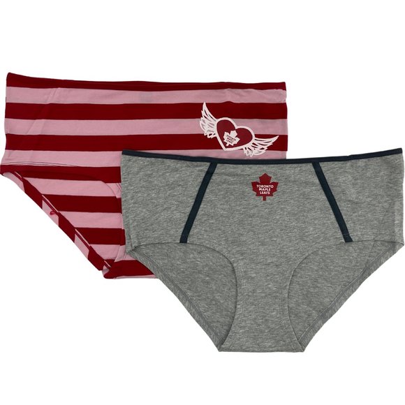 NHL | Women's Boycut Toronto Maple Leafs Underwear | Red & Grey | XLarge - Picture 1 of 5